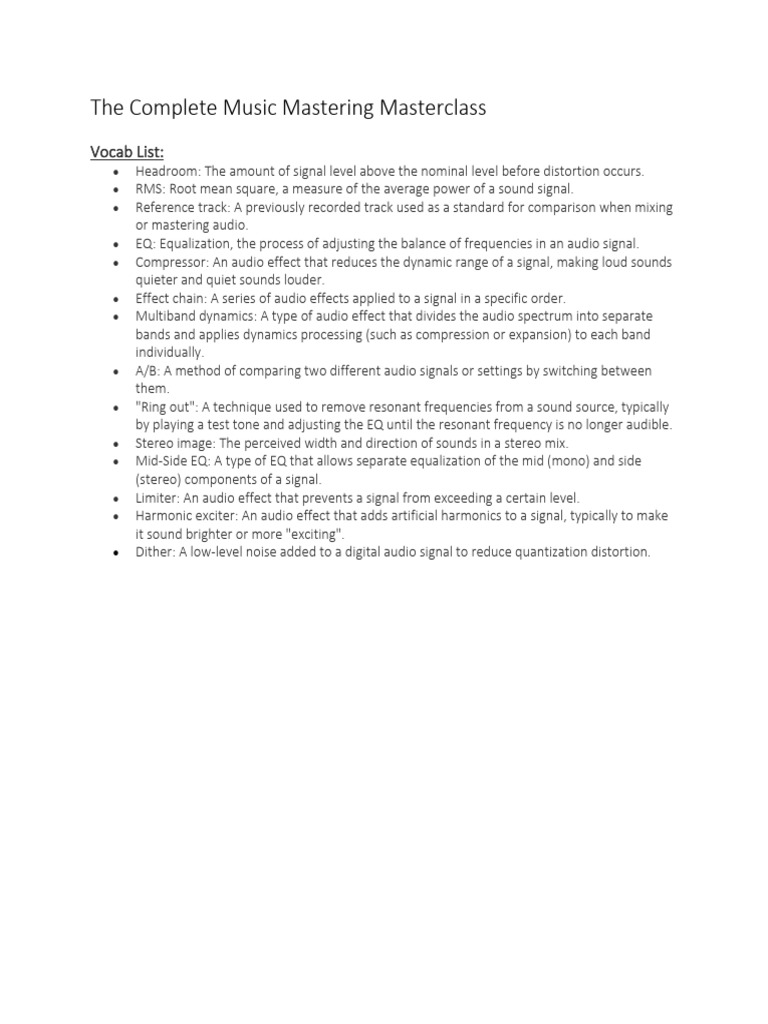 7 - Mastering-Vocabulary | PDF