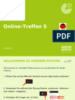 Online - Treffen 5