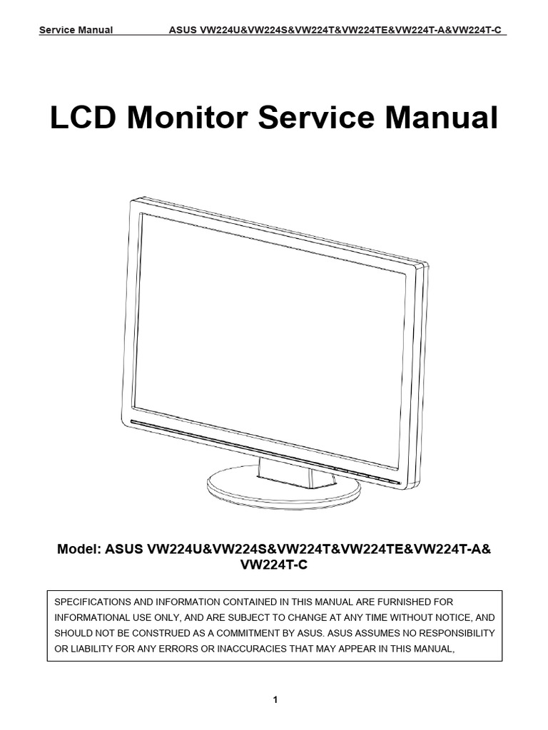 Asus VW224U | PDF