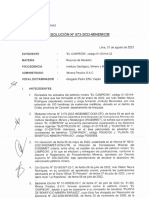 OPOSICION - INGEMEMENT RESOLUCION N° 673-2023-MINEM-CM