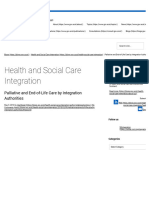 Health and Social Care Integration Palliative and End-of-Life Care by Integration Authorities - Health and Social Care Integration
