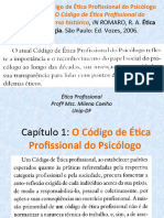 AULA 4 CAPS 1 e 2 Codigo de Etica Do Psicologo - Romaro