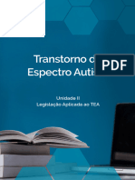 Transtorno Do Espectro Autista: Unidade II Legislação Aplicada Ao TEA