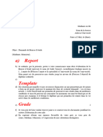 Lettre de Motivation Bourse