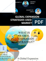 Global Expansion Strategies Used by The Asian Markets