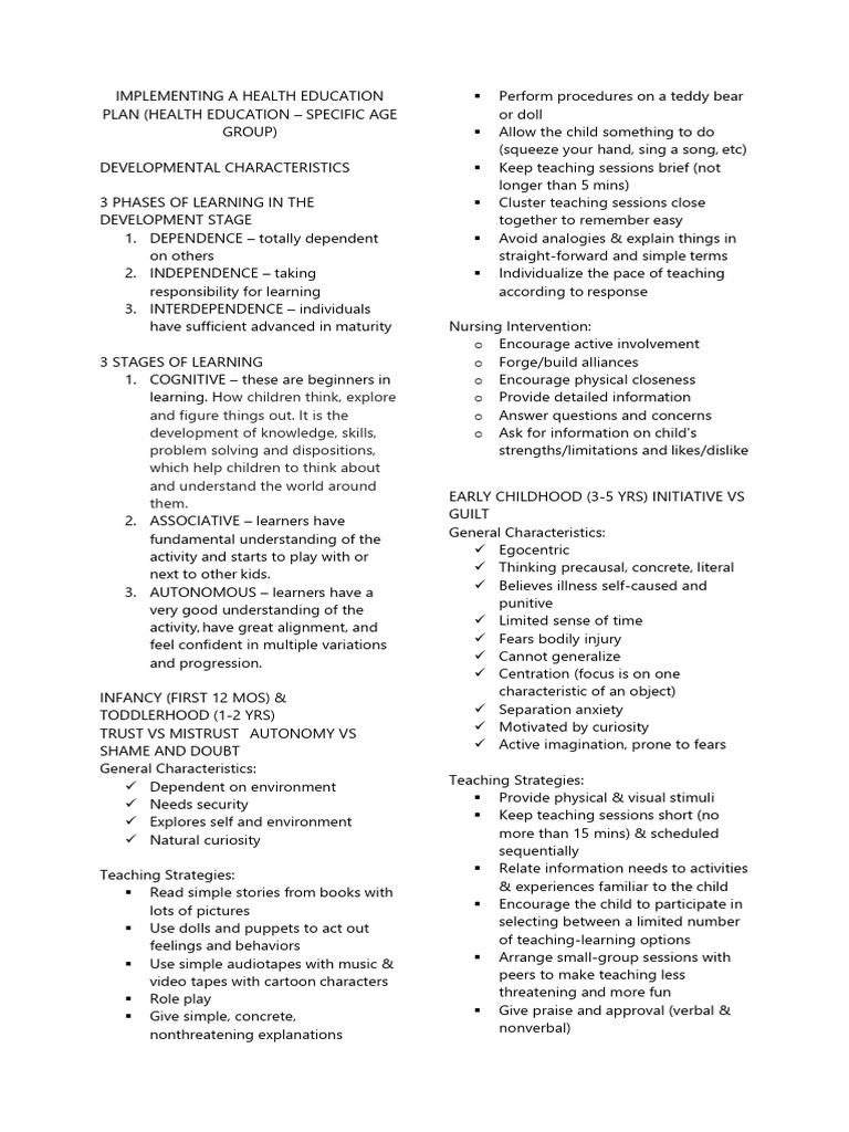 What Is A Health Education Program