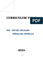 Curriculum Ing. Oscar Peñaloza Ago-2023
