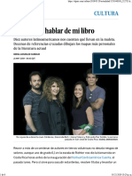 No Vengo A Hablar de Mi Libro - Cultura - EL PAÍS