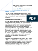 Job 13:12. ¿Por Qué Dijo Job Que Las Palabras de Sus Supuestos Amigos Eran "Proverbios de Ceniza"? (It-1 461)