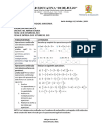 MATEMATICA ACTIVIDADES PARA 8vo