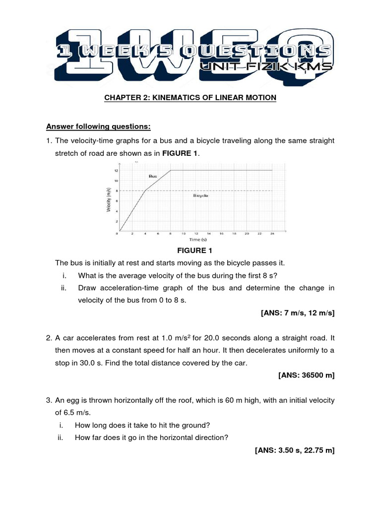 1W5Q Chapter 2 Kinematics of Linear Motion PDF