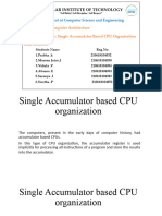 Single Accumulator Based CPU