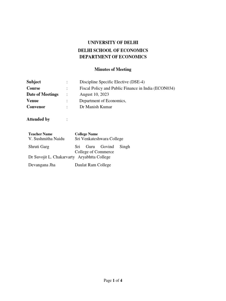 Fiscal Policy and Public Finance Syllabus | PDF | Public Finance | Welfare