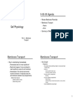 Membrane Transport Lecture
