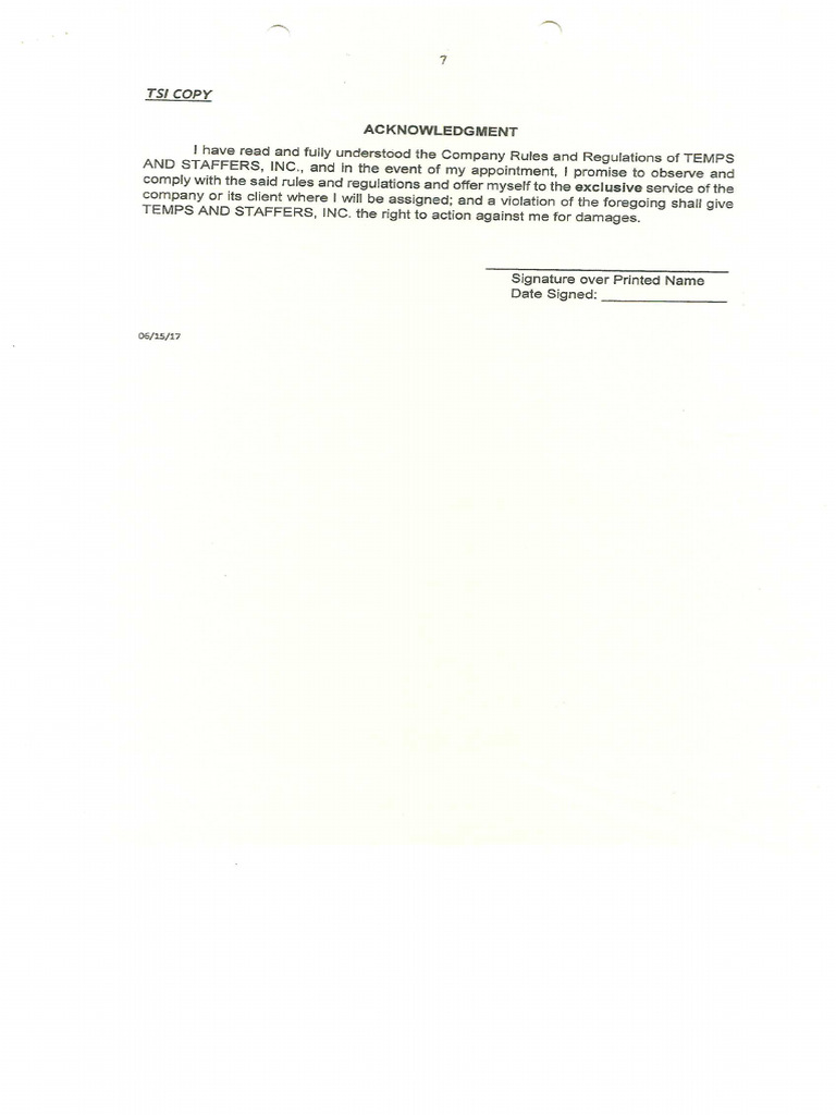 Tsi Forms | PDF