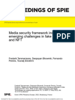 Proceedings of Spie: Media Security Framework Inspired by Emerging Challenges in Fake Media and NFT