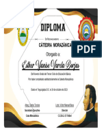 Diploma Catedra Morazanica