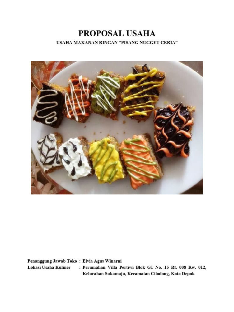 Proposal Pisang Nugget Ceria Pdf