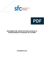 Reglamento Del Centro de Conciliación de La Superintendencia Financiera de Colombia