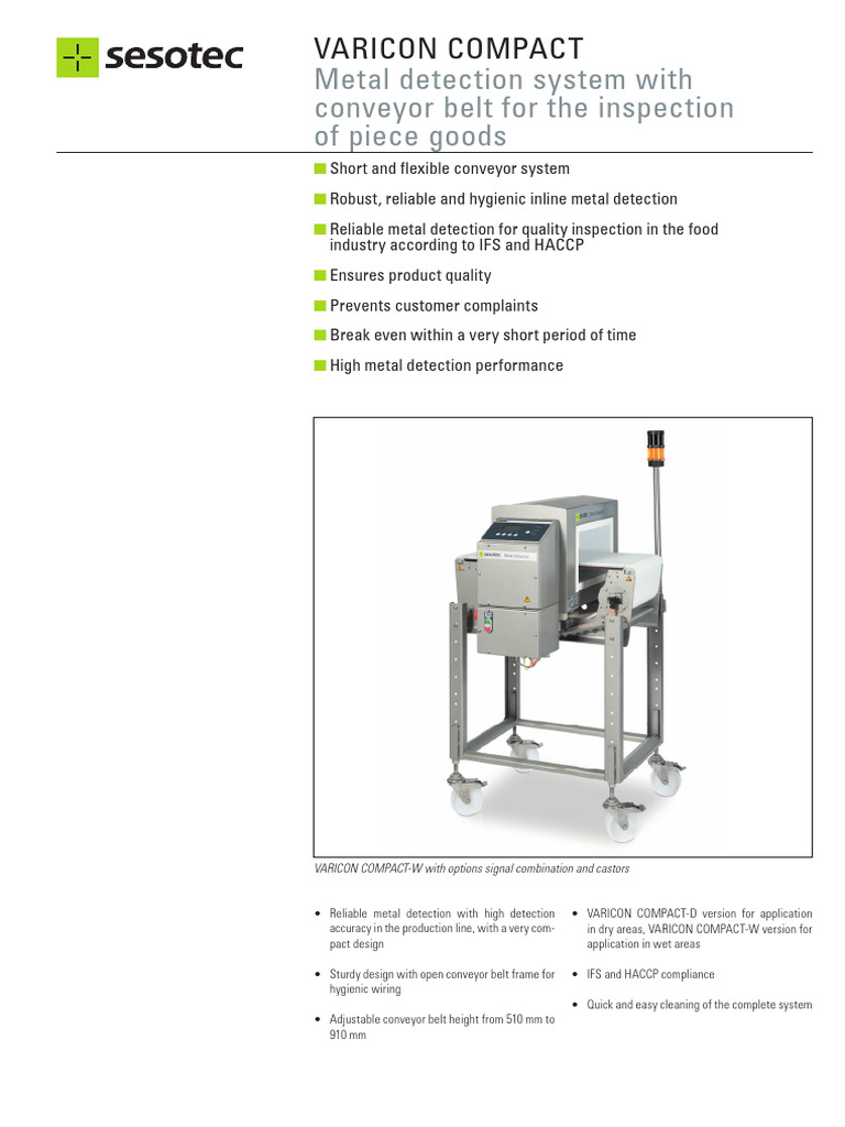 Varicon Compact Metal Detector System | PDF