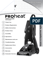 BISSELL User Guide ProHeat Carpet Cleaner 25A32