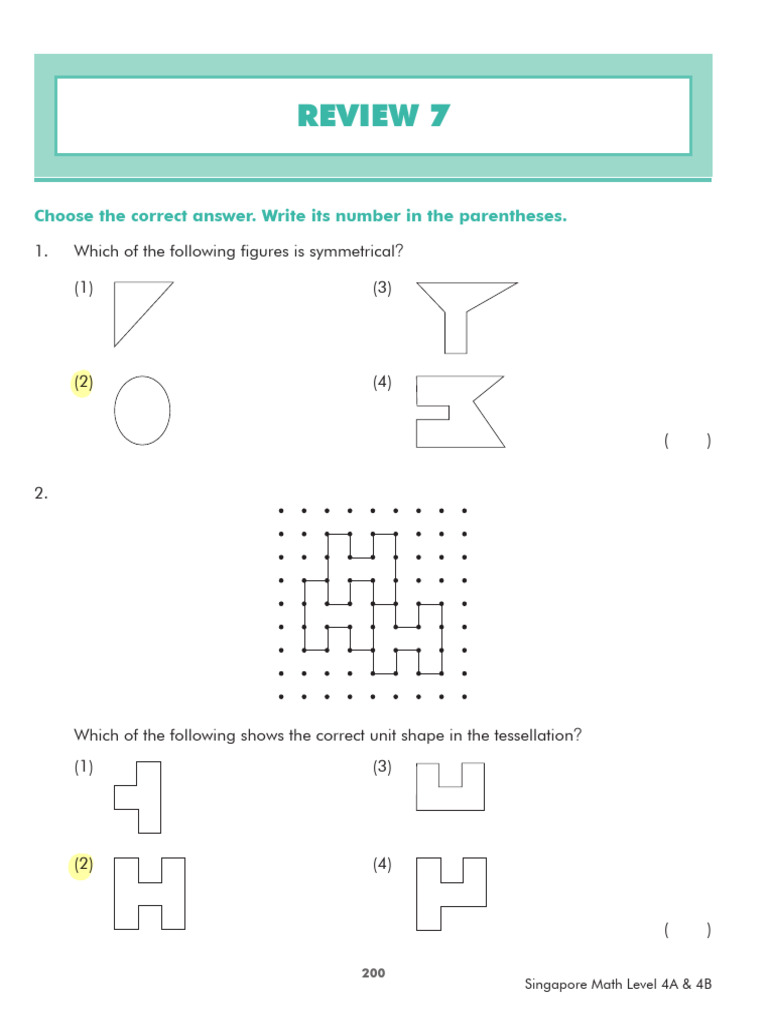 SingaporeMath4 1 | PDF