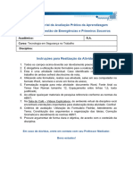 MAPA - Material de Avaliação Prática Da Aprendizagem Disciplina de Gestão de Emergências e Primeiros Socorros