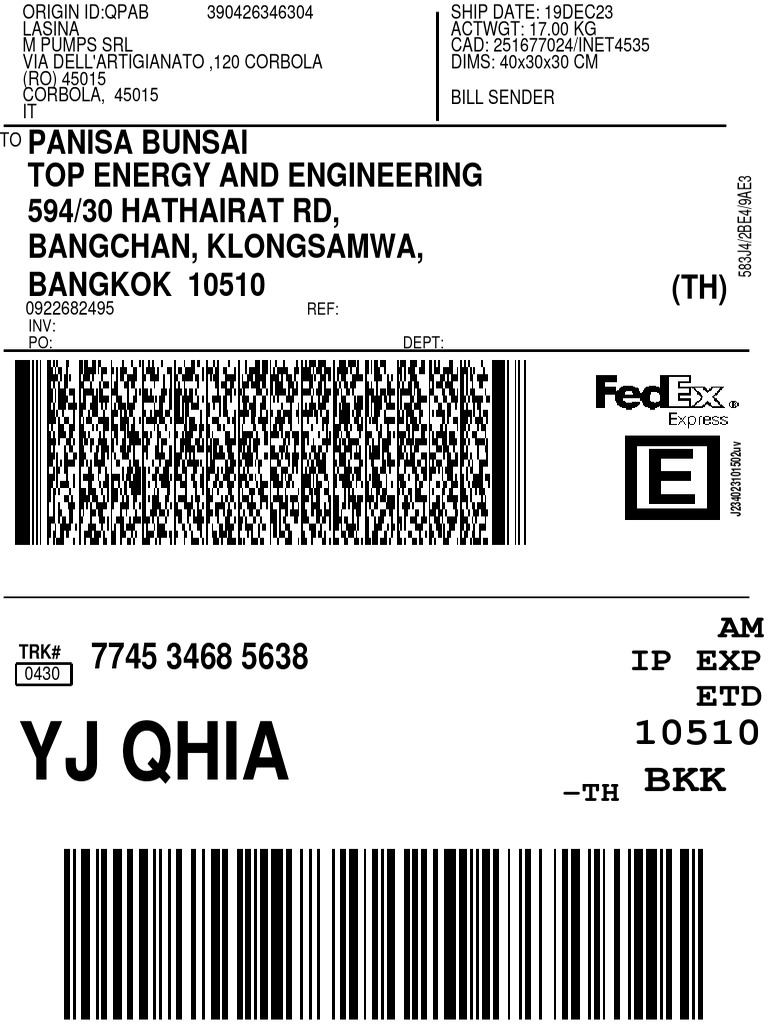 Shipping Details for Logistics | PDF