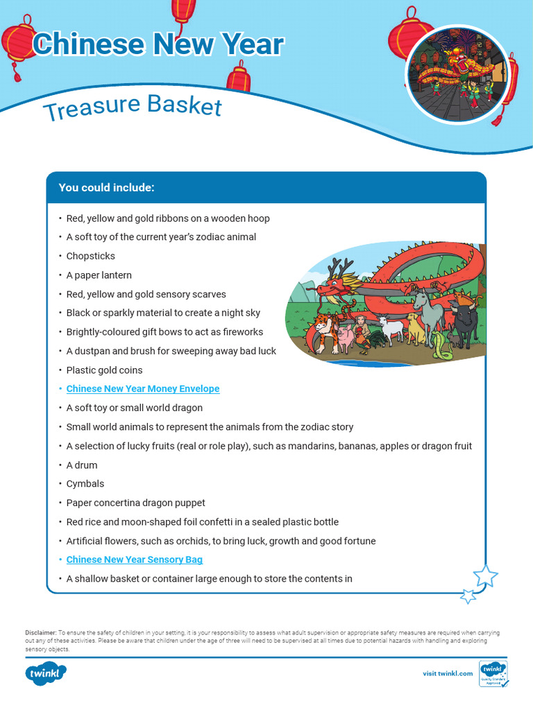 chinese new year treasure basket