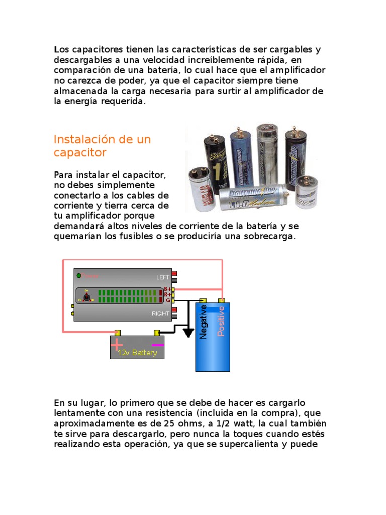 Instalación de Un CAPACITOR | PDF