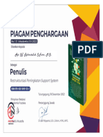 Piagam Penghargaan Buku Rahma