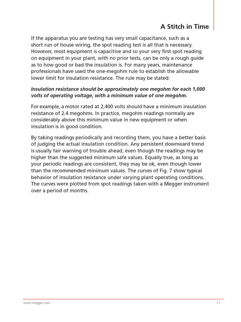 Extracted Pages From Megger - A Stitch in Time | PDF