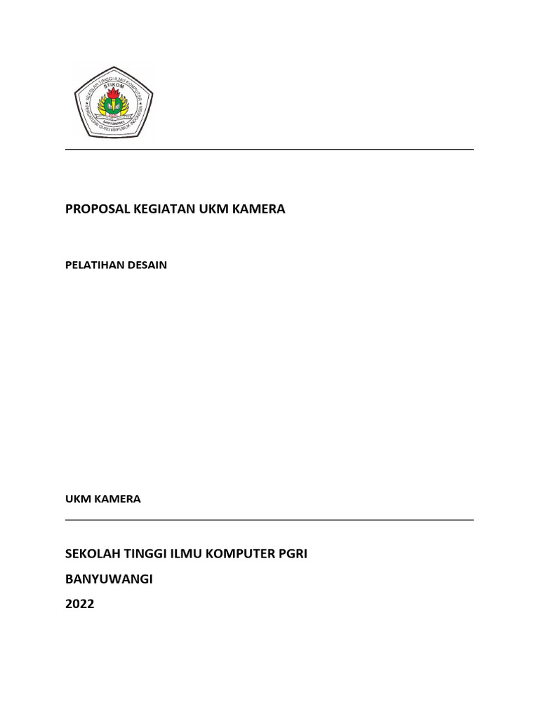 Proposal Pelatihan Desain | PDF