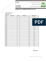 Daftar Hadir Santri Rombel