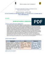 Entre Dictaduras y Democracia 5to Cs - Soc