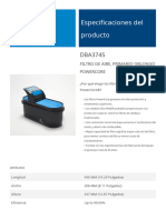 Código DBA3745 _ Item P953745_ Especificaciones del producto