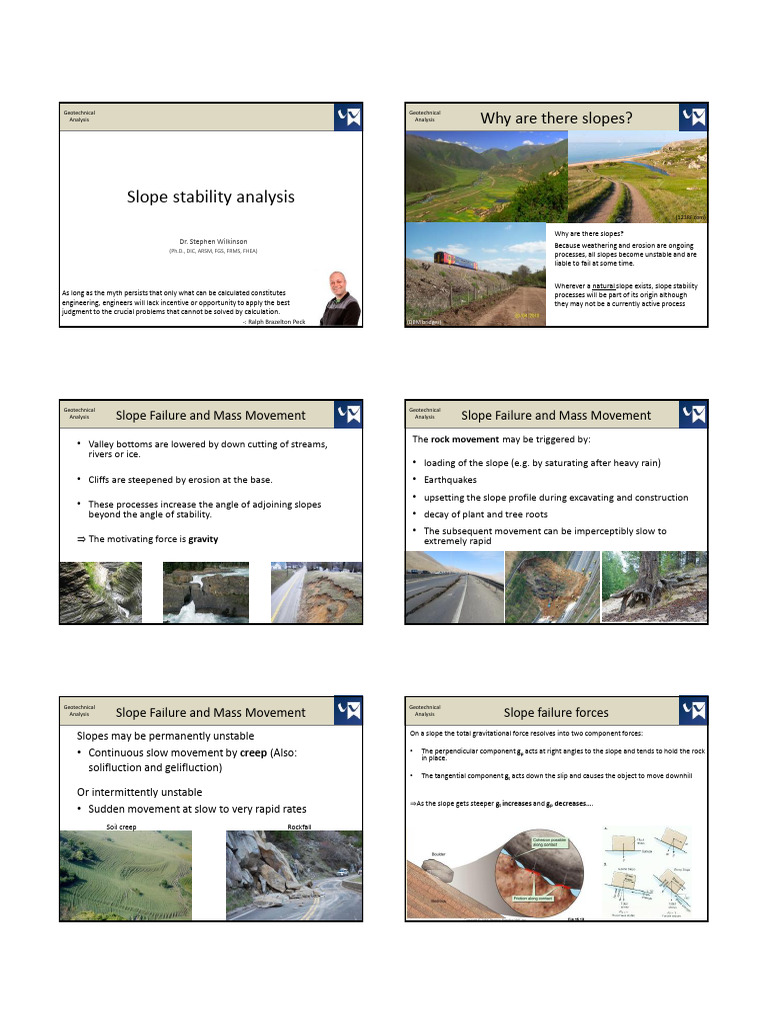 Slope Stability and Failure Analysis | PDF | Geotechnical Engineering ...