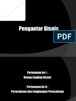 Pengantar Bisnis Pertemuan 1 Dan 2