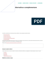 Tipi Di Medicina Alternativa e Complementare - Argomenti Speciali - Manuale MSD, Versione Per I Pazienti