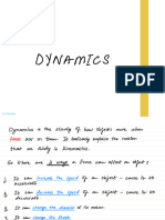 Dynamics Notes