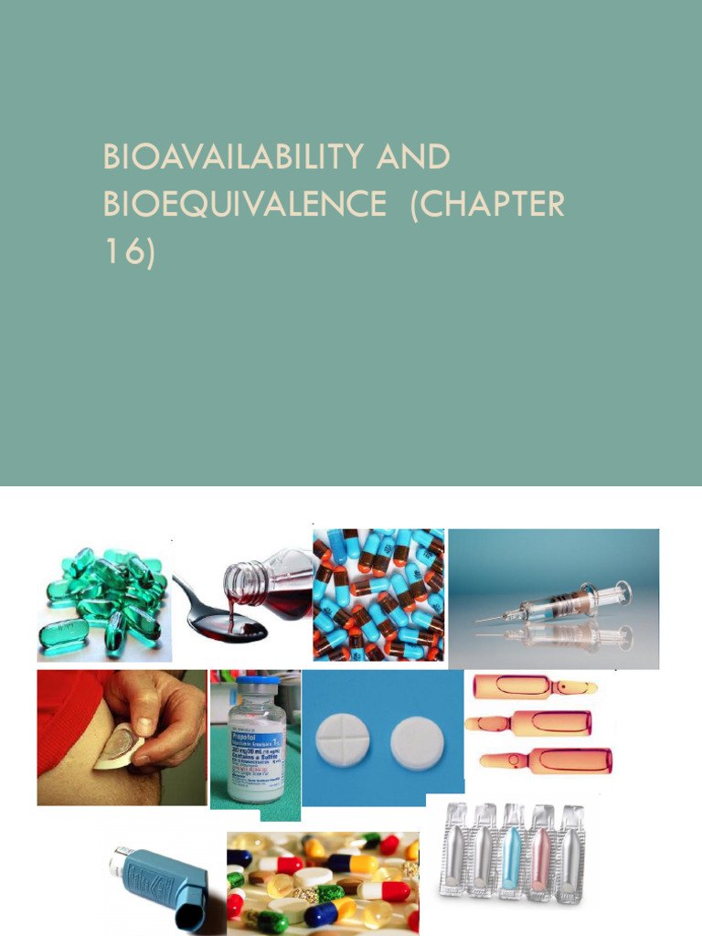 Bioavailability and Bioequivalence Overview | PDF
