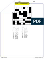 Math Crossword Puzzle (8) 2