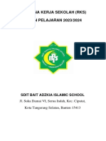 Rencana Kerja Sekolah (RKS) TAHUN PELAJARAN 2023/2024: Sdit Bait Adzkia Islamic School