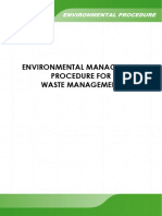 E MP 12 Waste Management Sample