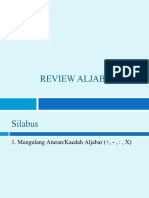Materi 1 ME Review Aljabar