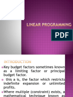 Lecture 6-LINEAR PROGRAMMING