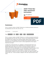 2020 T Slot Bar Like Aluminum Extrusion