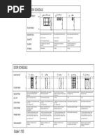 Door and Window Schedule for Residence | PDF | Door | Window
