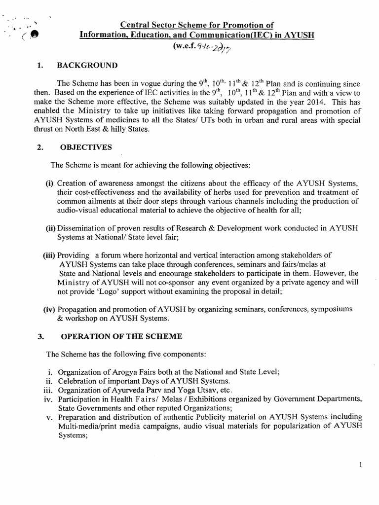 IEC-Scheme-Guidelines-Yoga Utsav | PDF
