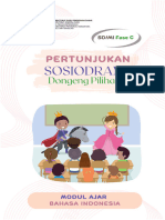 Modul Ajar Bahasa Indonesia - Pertunjukan Sosiodrama Dongeng Pilihanku - Fase C
